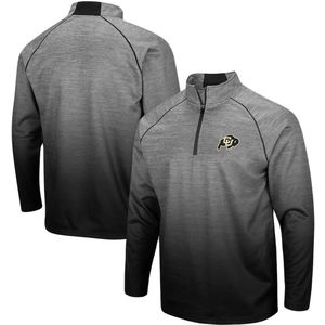 Colosseum Heathered Gray Colorado Buffaloes Sitwell Sublimated Quarter-Zip